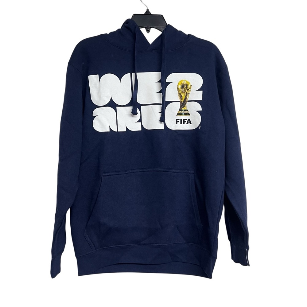 NWT FIFA 2026 World Cup We Are 26 Emblem Navy Blue Hoodie Sweater Small‎